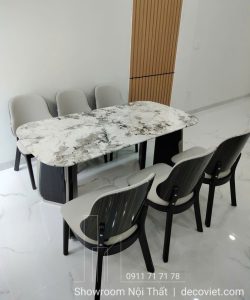 Bộ Bàn Ăn Mặt Đá 6 Người 2587S