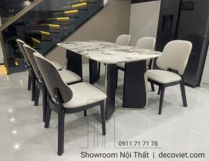 Bộ Bàn Ăn Mặt Đá 6 Người 2587S