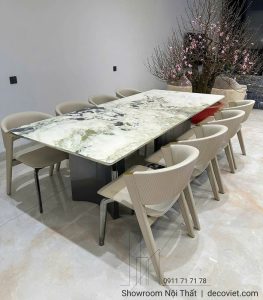 Bộ Bàn Ăn Mặt Đá 8 Ghế 2940S