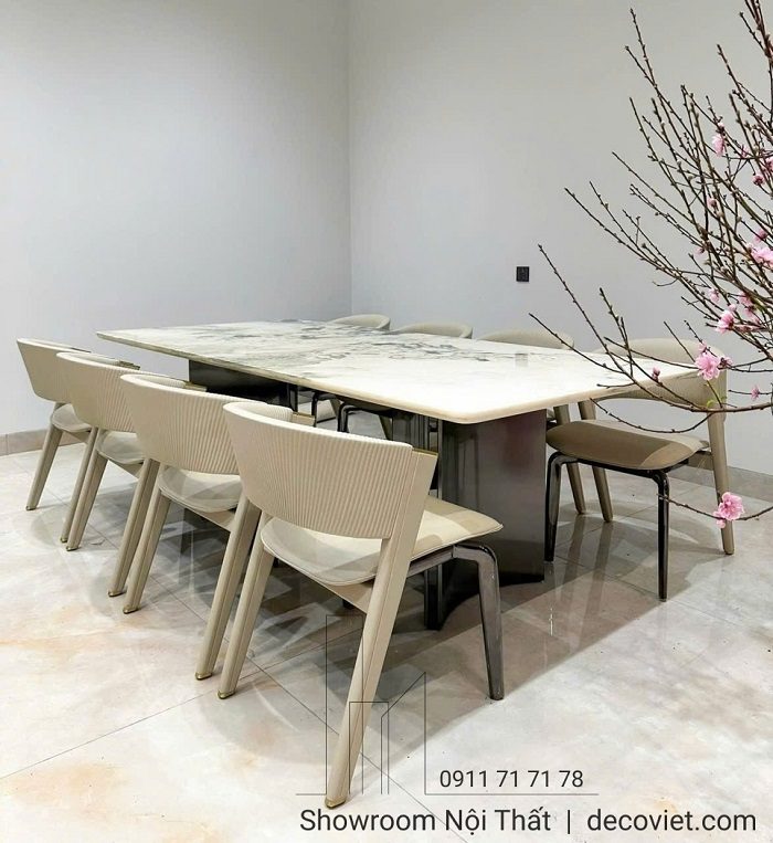 Bộ Bàn Ăn Mặt Đá 8 Ghế 2940S