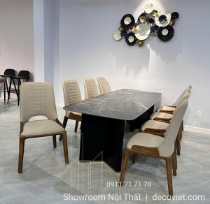 Bộ Bàn Ăn Mặt Đá Cao Cấp 8 Ghế 2524S