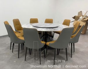 Bộ Bàn Ăn Tròn 10 Ghế Cao Cấp 2500S