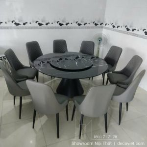 Bộ Bàn Ăn Tròn 10 Ghế Giá Rẻ 2859S