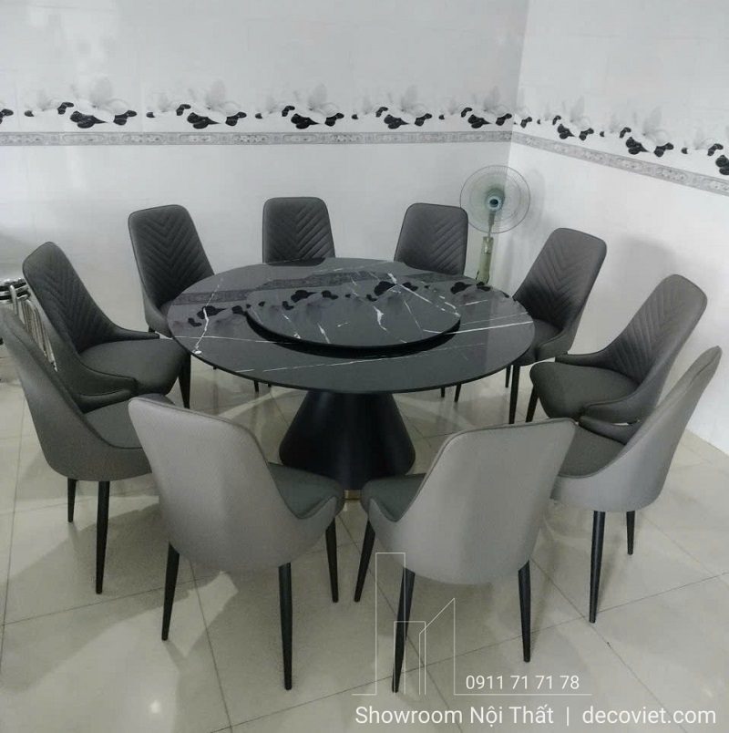 Bộ Bàn Ăn Tròn 10 Ghế Giá Rẻ 2859S