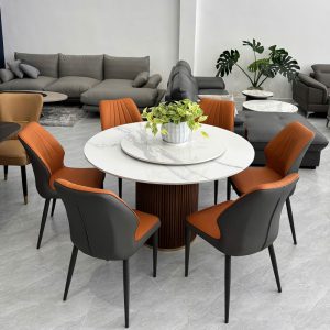 Bộ Bàn Ăn Tròn 6 Ghế 2603S