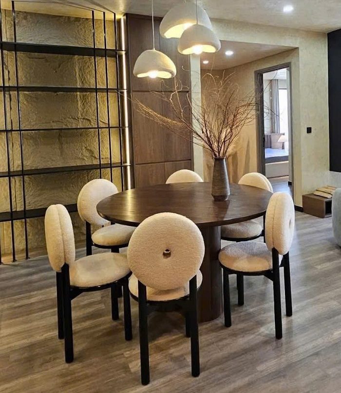 Bộ Bàn Ăn Tròn 6 Ghế 2611S