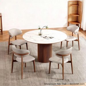 Bộ Bàn Ăn Tròn Giá Rẻ 2937S
