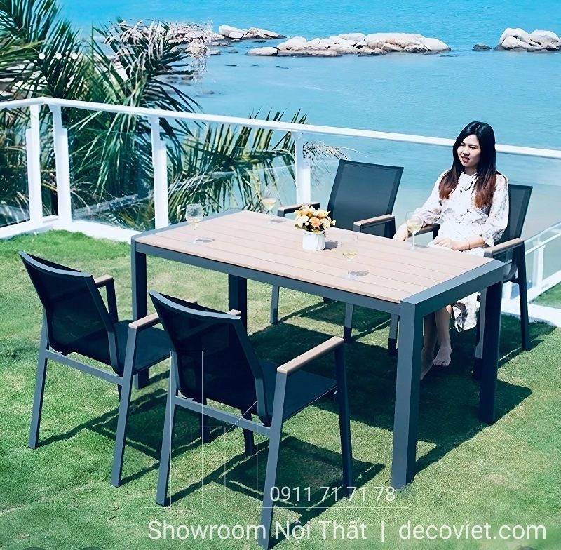 Bộ Bàn Ghế Nhôm Đúc 2044T