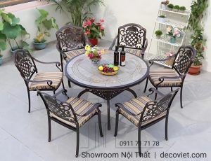 Bộ Bàn Ghế Sân Vườn Ngoài Trời 2012T