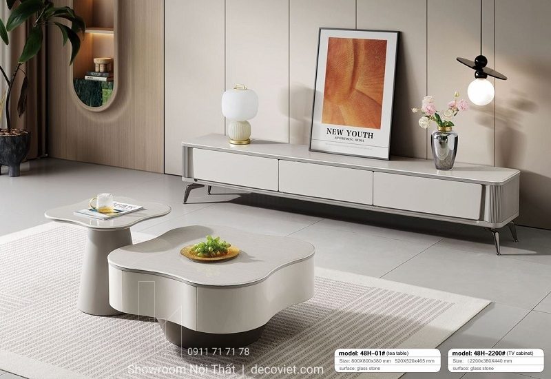 Bộ Đôi Bàn Sofa Nhập Khẩu 75T