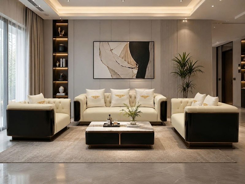 Bộ Ghế Sofa Gỗ Nhập Khẩu 1186T