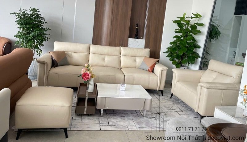 Bộ Sofa Da Bò Thật 1184T
