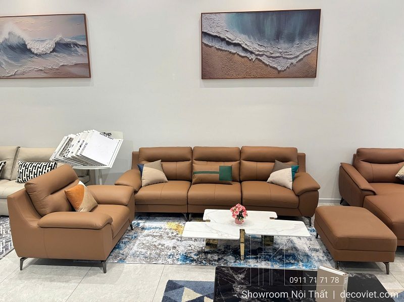Bộ Sofa Da Phòng Khách 1166T