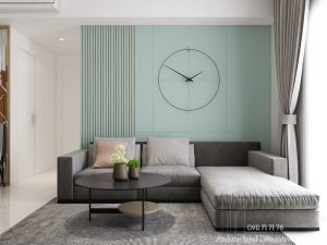 Căn Hộ The Krista Hút Mắt Với Màu Xanh Mint Tươi Trẻ