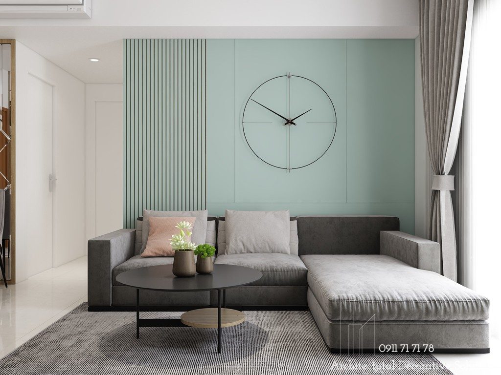 Căn Hộ The Krista Hút Mắt Với Màu Xanh Mint Tươi Trẻ