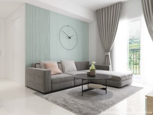 Căn Hộ The Krista Hút Mắt Với Màu Xanh Mint Tươi Trẻ