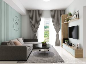 Căn Hộ The Krista Hút Mắt Với Màu Xanh Mint Tươi Trẻ