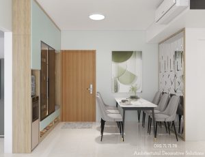 Căn Hộ The Krista Hút Mắt Với Màu Xanh Mint Tươi Trẻ