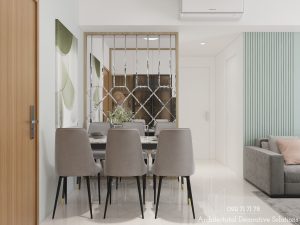 Căn Hộ The Krista Hút Mắt Với Màu Xanh Mint Tươi Trẻ