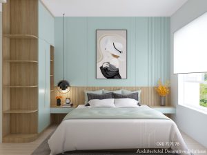 Căn Hộ The Krista Hút Mắt Với Màu Xanh Mint Tươi Trẻ