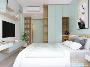 Căn Hộ The Krista Hút Mắt Với Màu Xanh Mint Tươi Trẻ