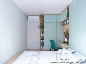 Căn Hộ The Krista Hút Mắt Với Màu Xanh Mint Tươi Trẻ