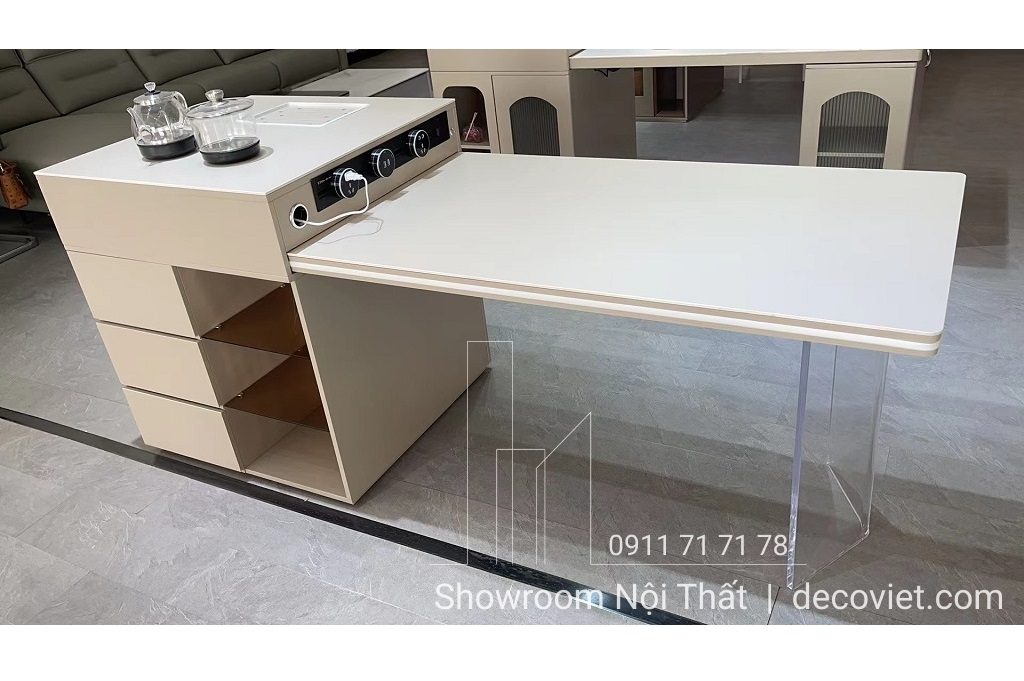 Bàn Ăn Thông Minh Mặt Đá Kết Hợp Đảo Bếp 1995S