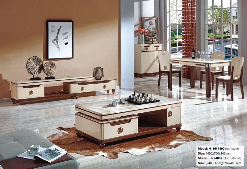 Combo Bàn Trà Kệ Tivi Hiện Đại 95T