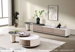 Combo Bàn Trà Kệ Tivi Nhập Khẩu 81T