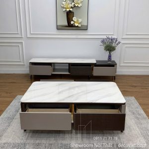 Combo Kệ Tivi Bàn Trà Cao Cấp 107T