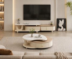 Combo Kệ Tivi Bàn Trà Đẹp 112T