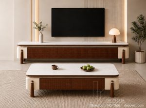 Combo Kệ Tivi Bàn Trà Đẹp 122T