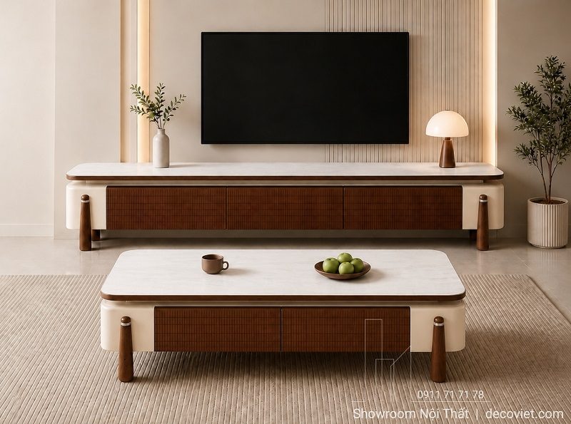Combo Kệ Tivi Bàn Trà Đẹp 122T