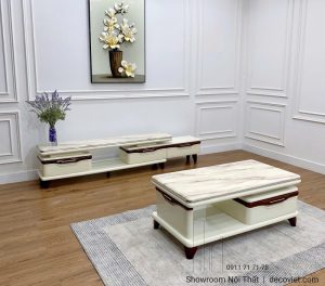Combo Kệ Tivi Bàn Trà Mặt Đá 106T