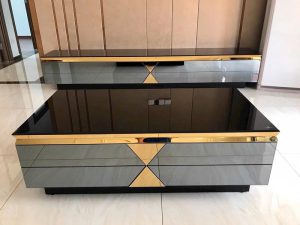 Combo Kệ Tivi Bàn Trà Mặt Kính 61T