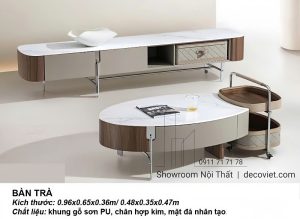 Combo Kệ Tivi Bàn Trà Nhập Khẩu 96T