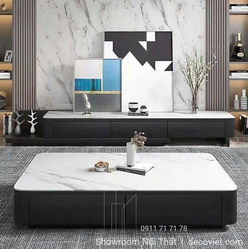 Combo Kệ Tivi Mặt Đá Nhập Khẩu 108T