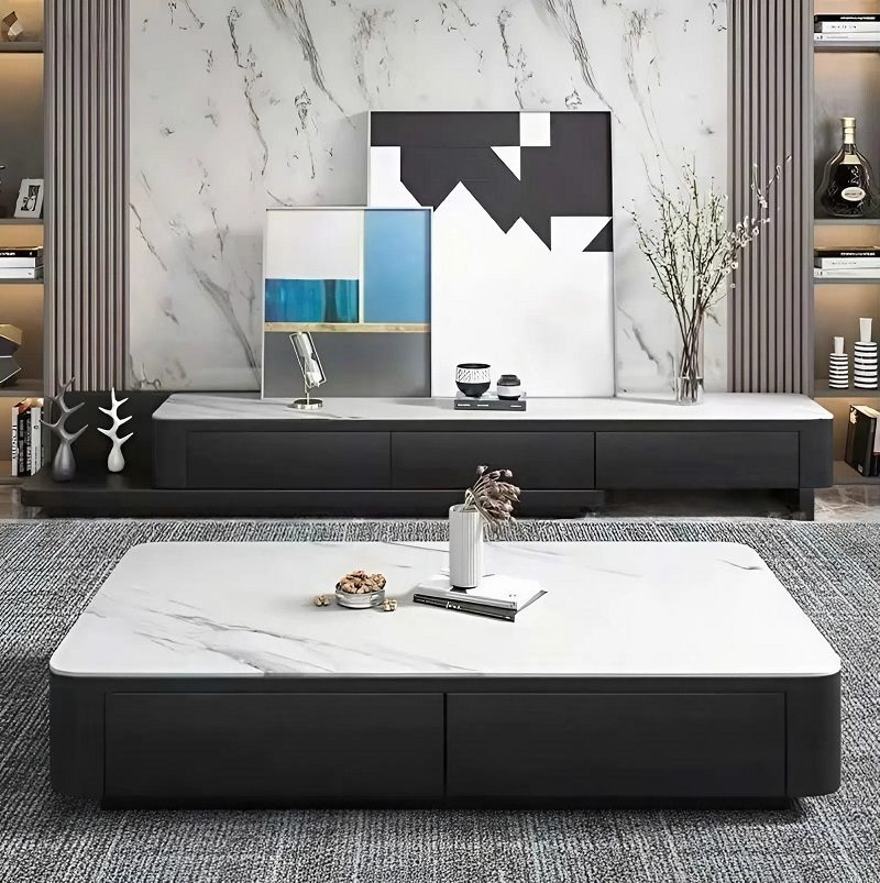 Combo Kệ Tivi Mặt Đá Nhập Khẩu 108T