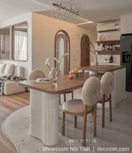 Đảo Bếp Kết Hợp Bàn Ăn Đẹp 2654S