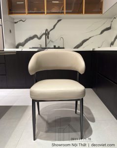 Ghế Ăn Bọc Da Chân Sắt 579S