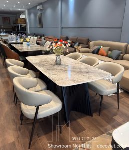 Ghế Ăn Bọc Da Chân Sắt 579S