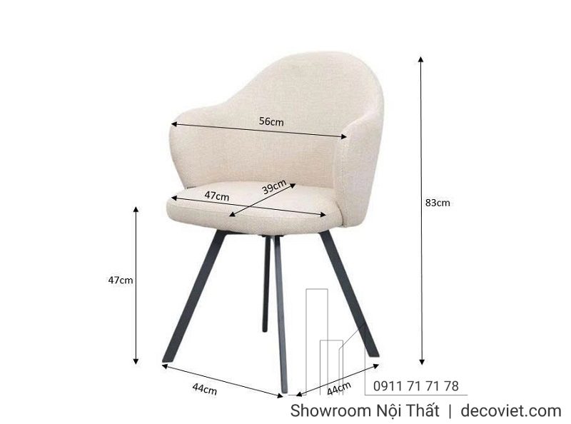 Ghế Ăn Xoay Hiện Đại 562S