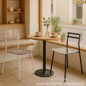 Ghế Cafe Chân Sắt 224T