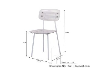 Ghế Cafe Chân Sắt 224T