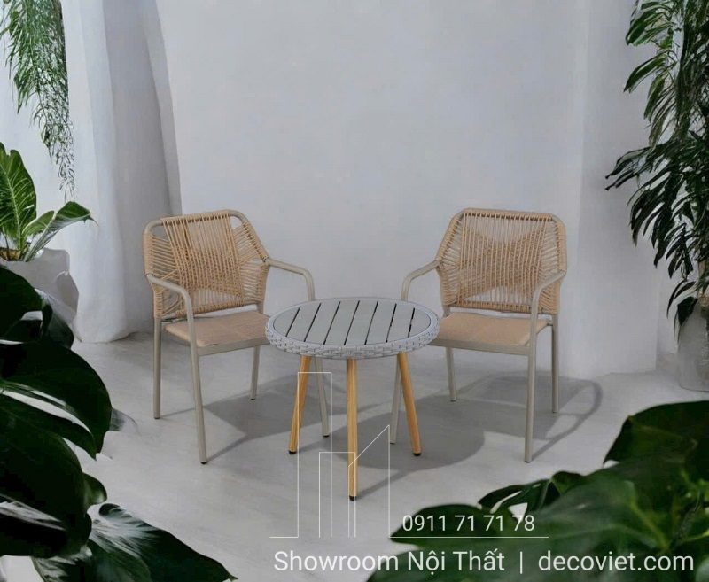Ghế Cafe Ngoài Trời Giả Gỗ 206T