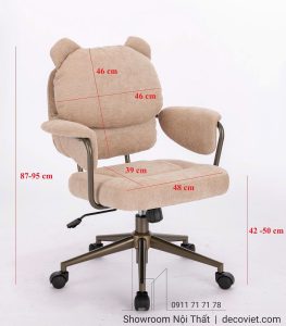 Ghế Làm Việc Hình Gấu 378T