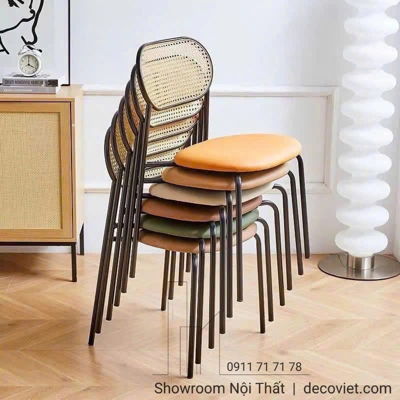 Ghế Ngồi Cafe Xếp Chồng 221T
