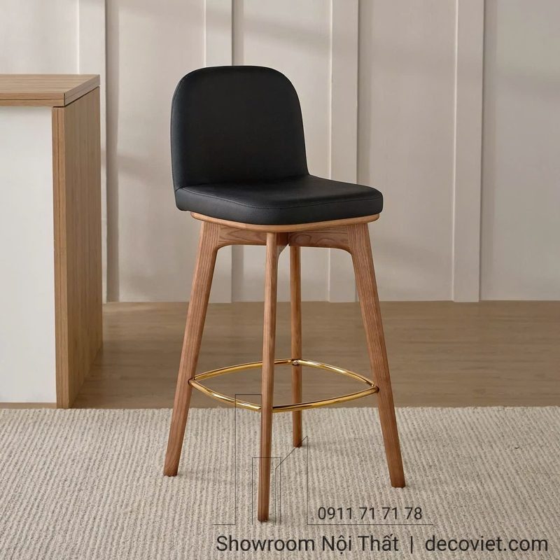 Ghế Quầy Bar Chân Gỗ 255T