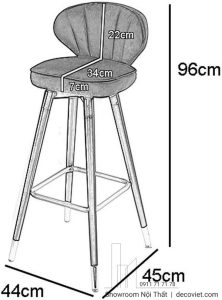 Ghế Quầy Bar Đẹp 247T