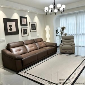 Ghế Sofa Băng Bọc Da Đẹp 1193T